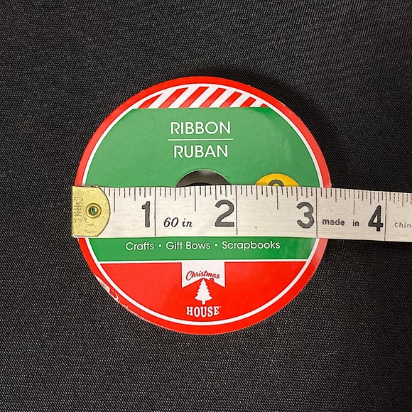 Christmas House Holiday Plaid And Snowflake Ribbon 5/8” x 108” - Picture 5 of 5